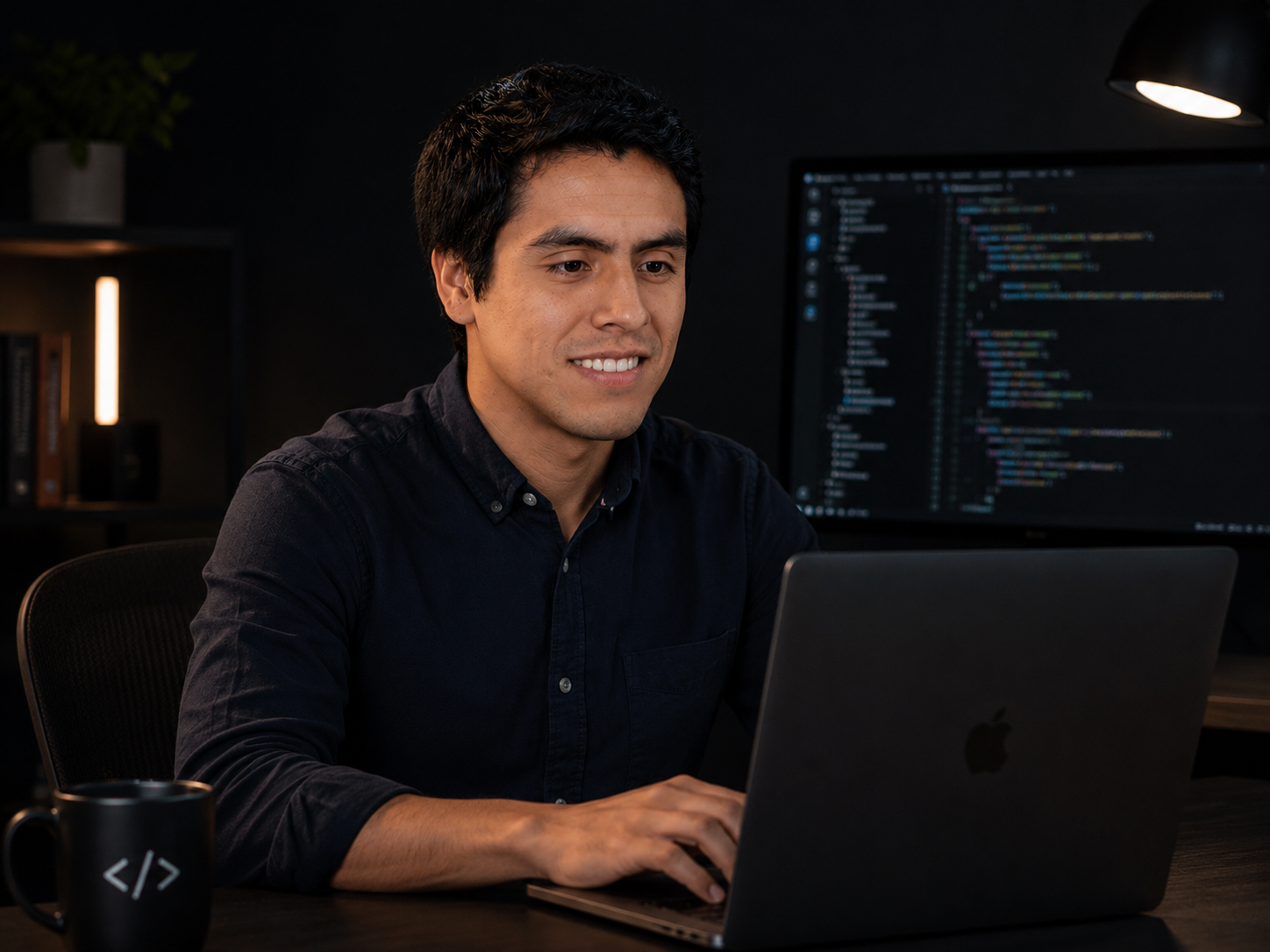 David Landeo at his desk