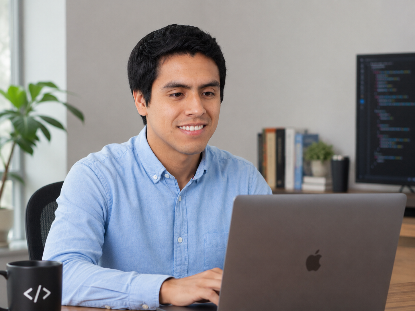 David Landeo at his desk